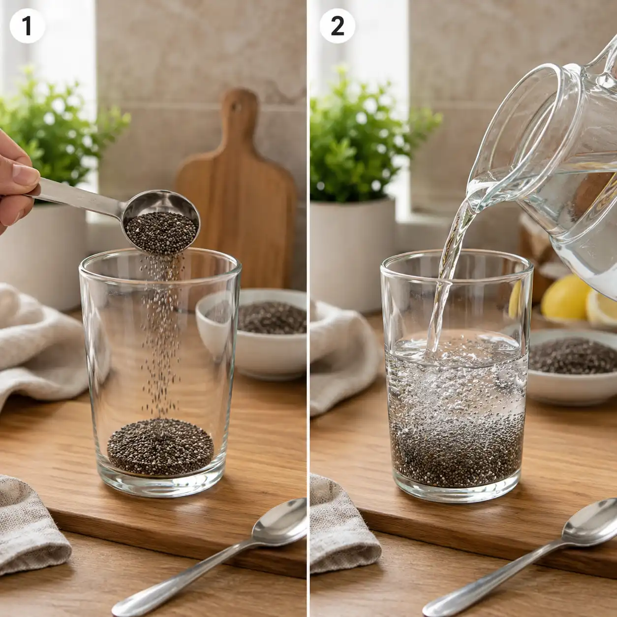 chia water preparation