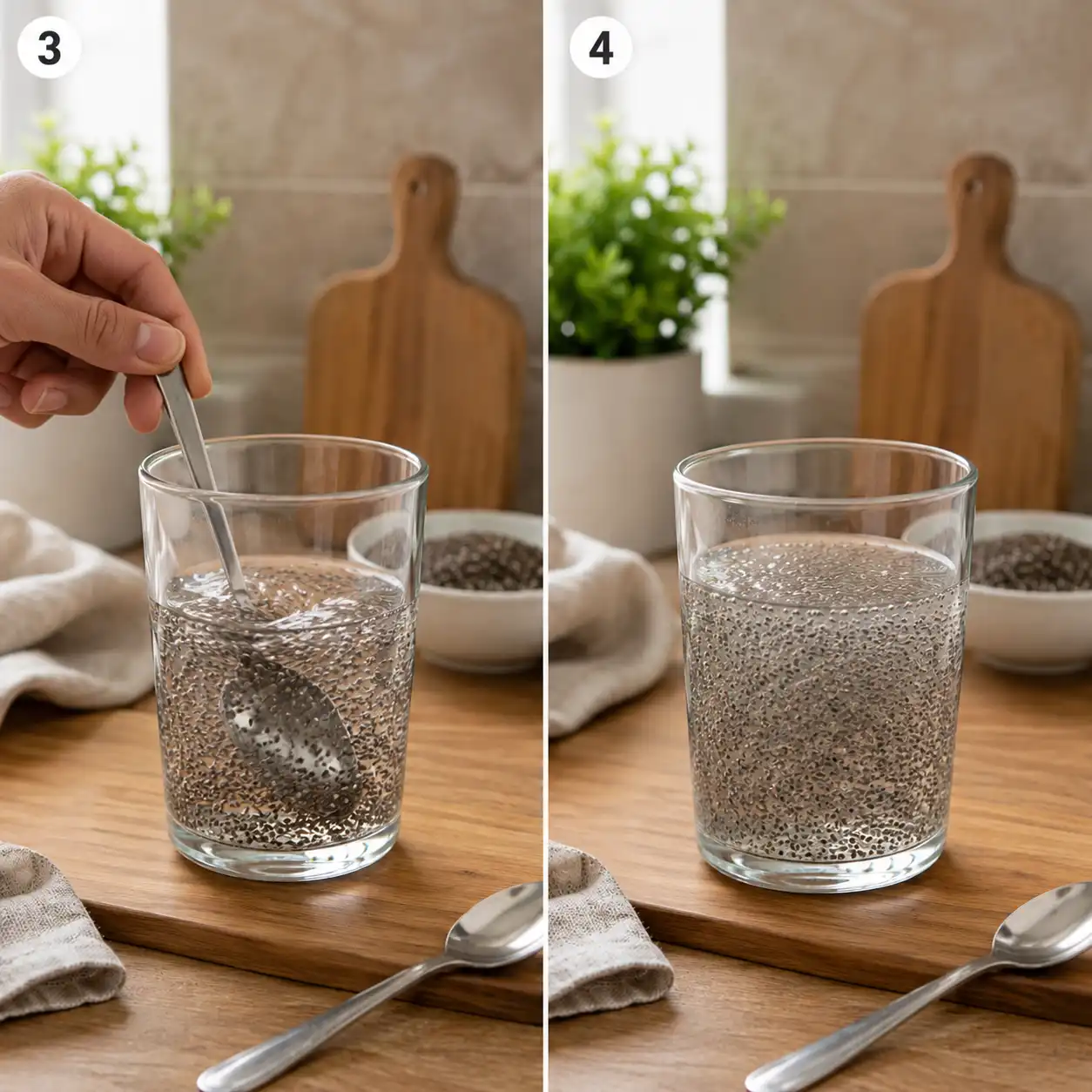 chia water final dish