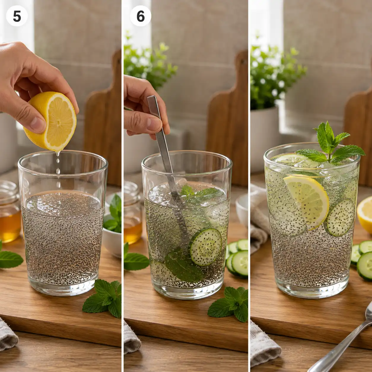 chia water final dish