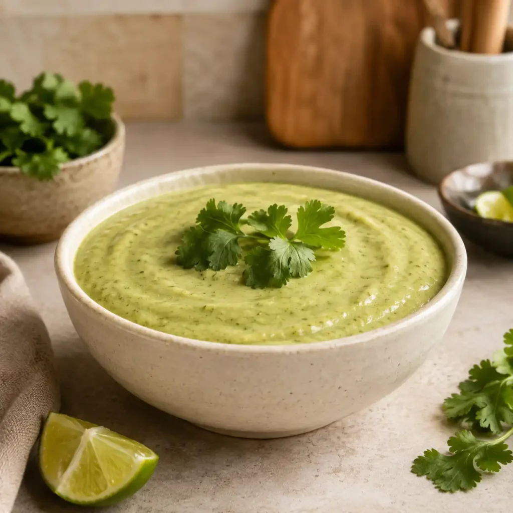 moes poblano crema recipe featured image