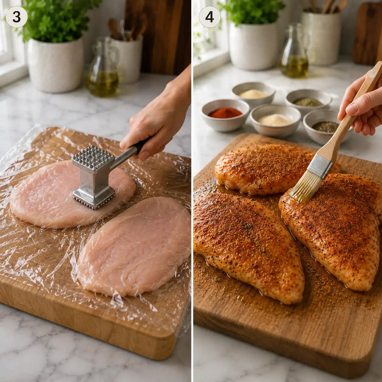 baked chicken breast final dish