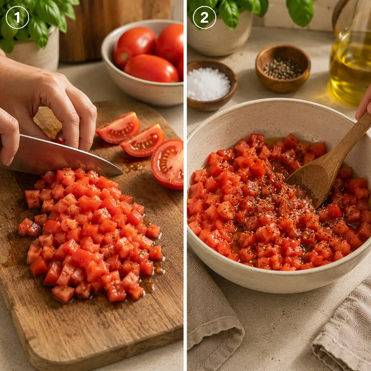 bruschetta recipe preparation