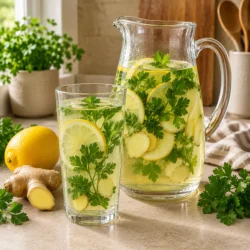 homemade lymphatic drainage drink recipe featured image