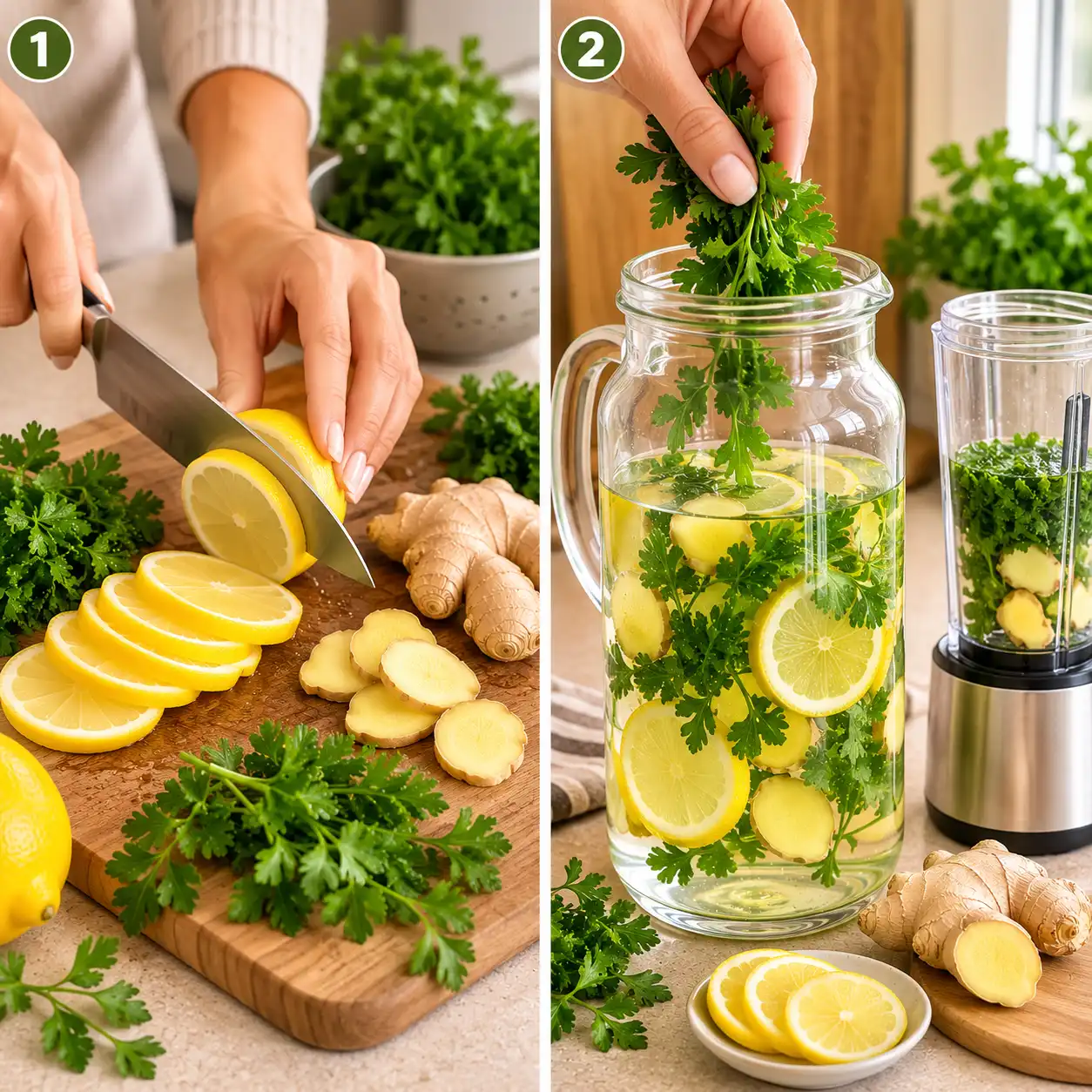 homemade lymphatic drainage drink preparation