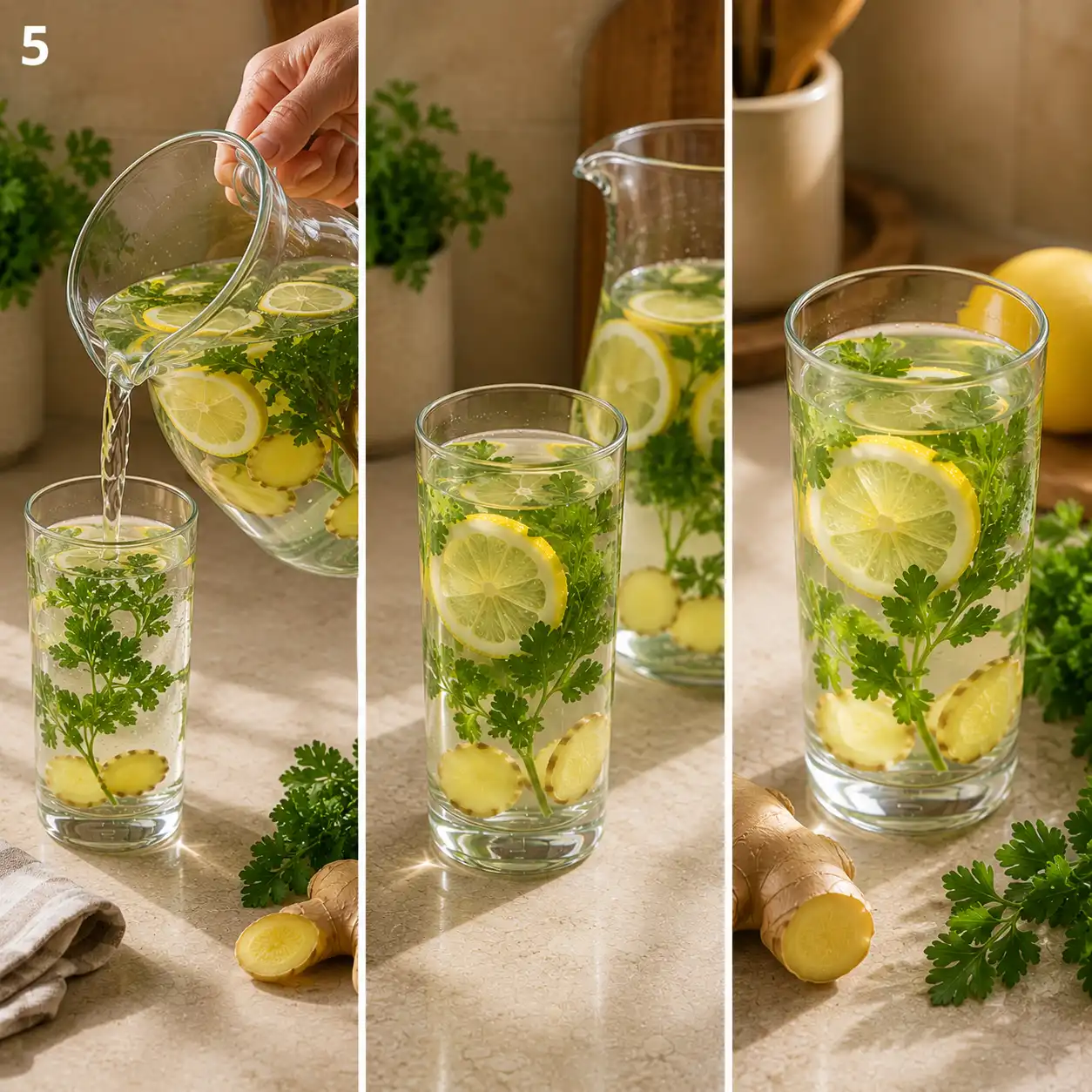 homemade lymphatic drainage drink final dish