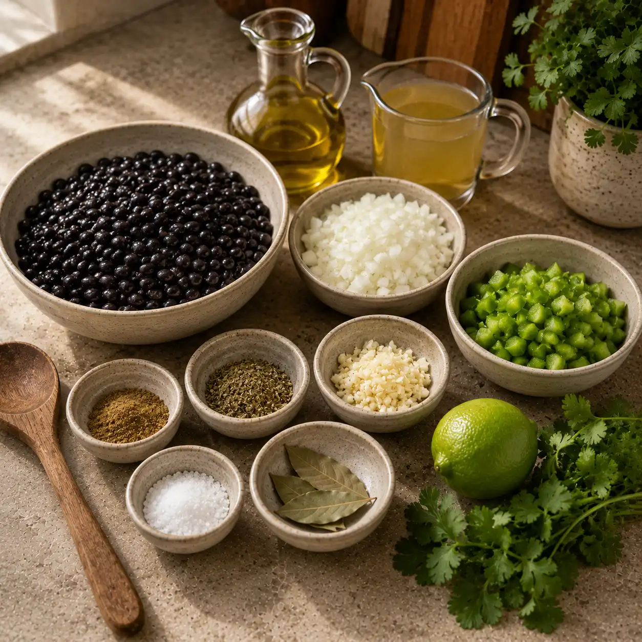 black beans recipe ingredients