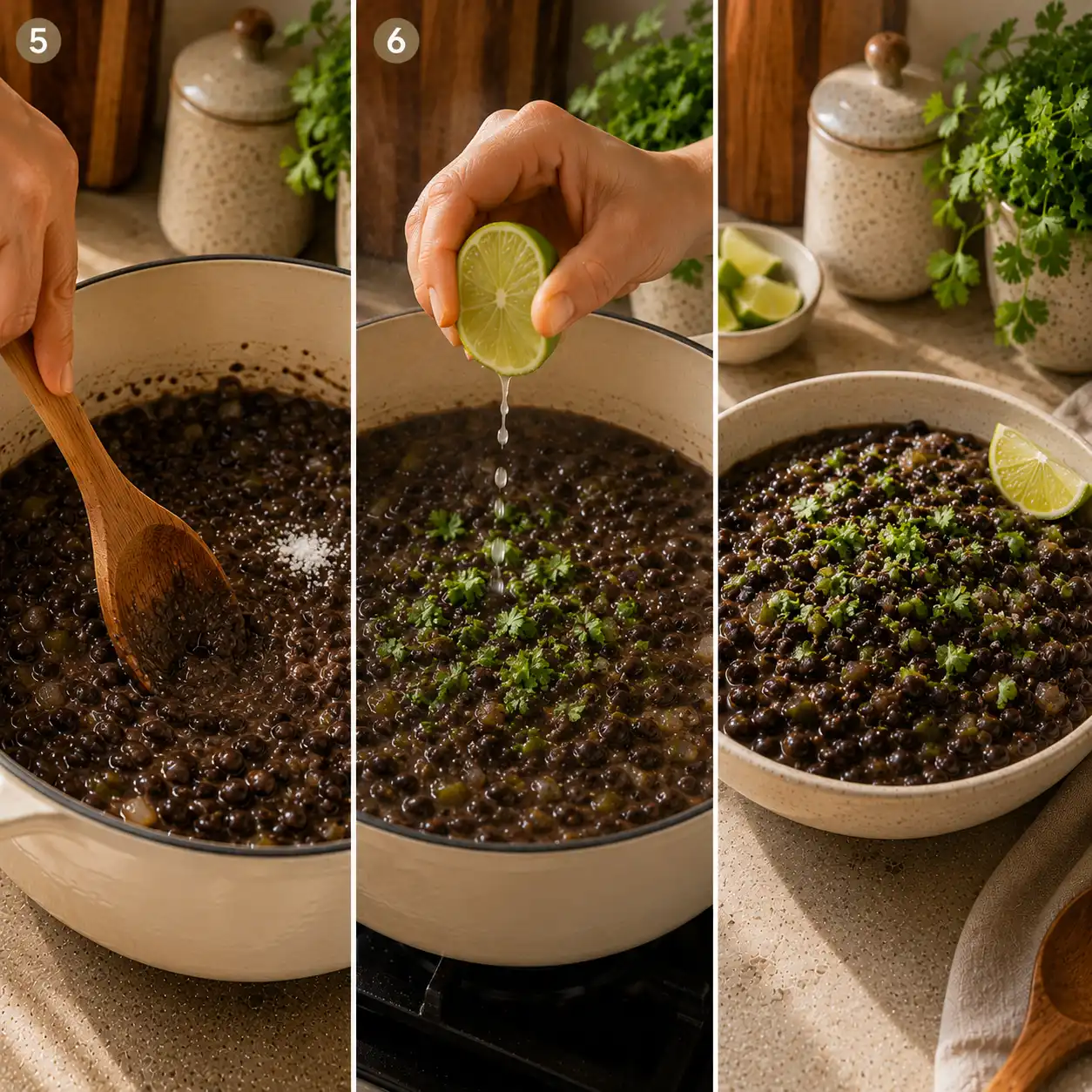 black beans recipe final dish
