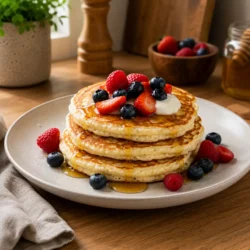 cottage cheese pancakes recipe featured image