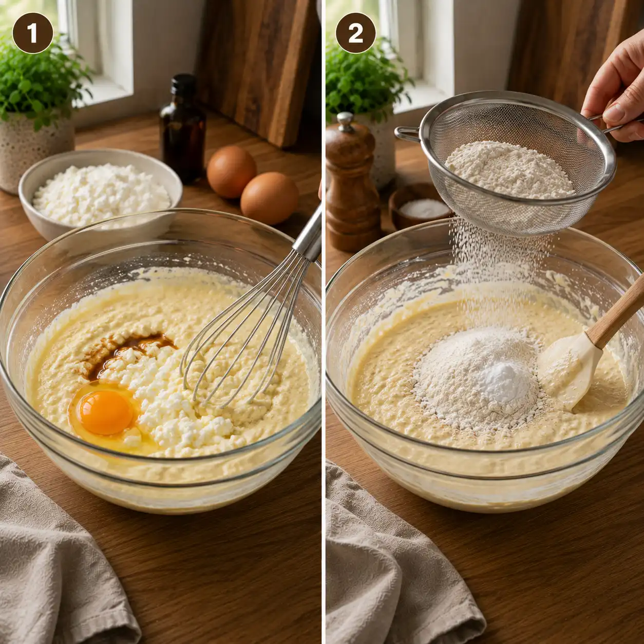 cottage cheese pancakes preparation
