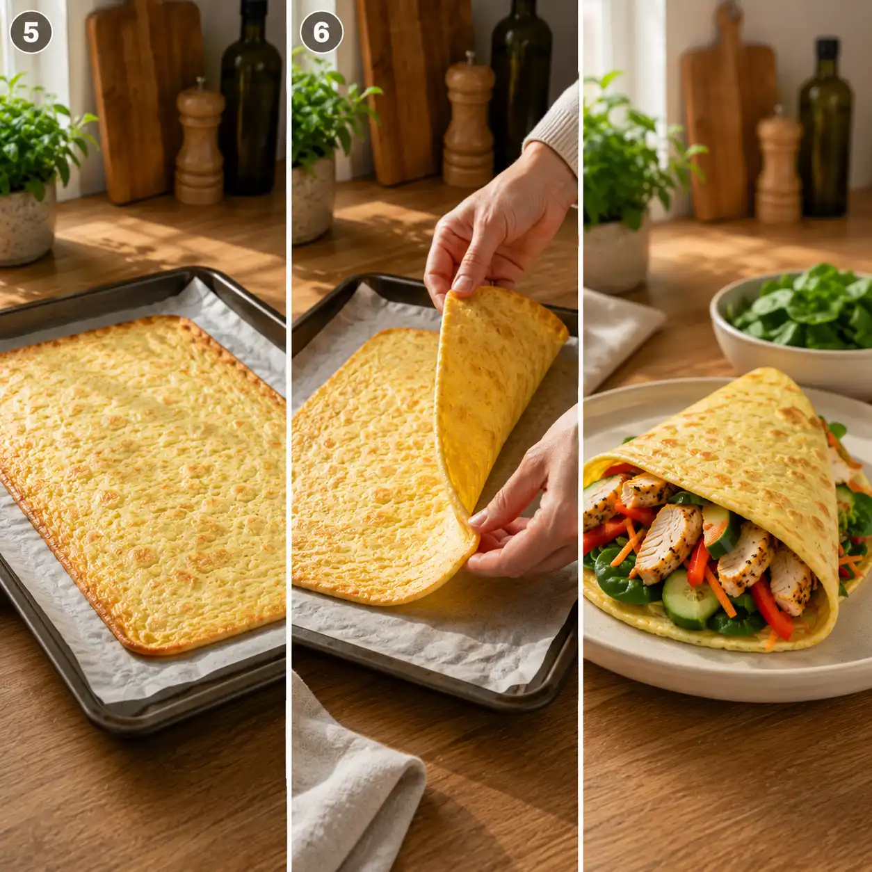 Cottage Cheese Wrap final dish