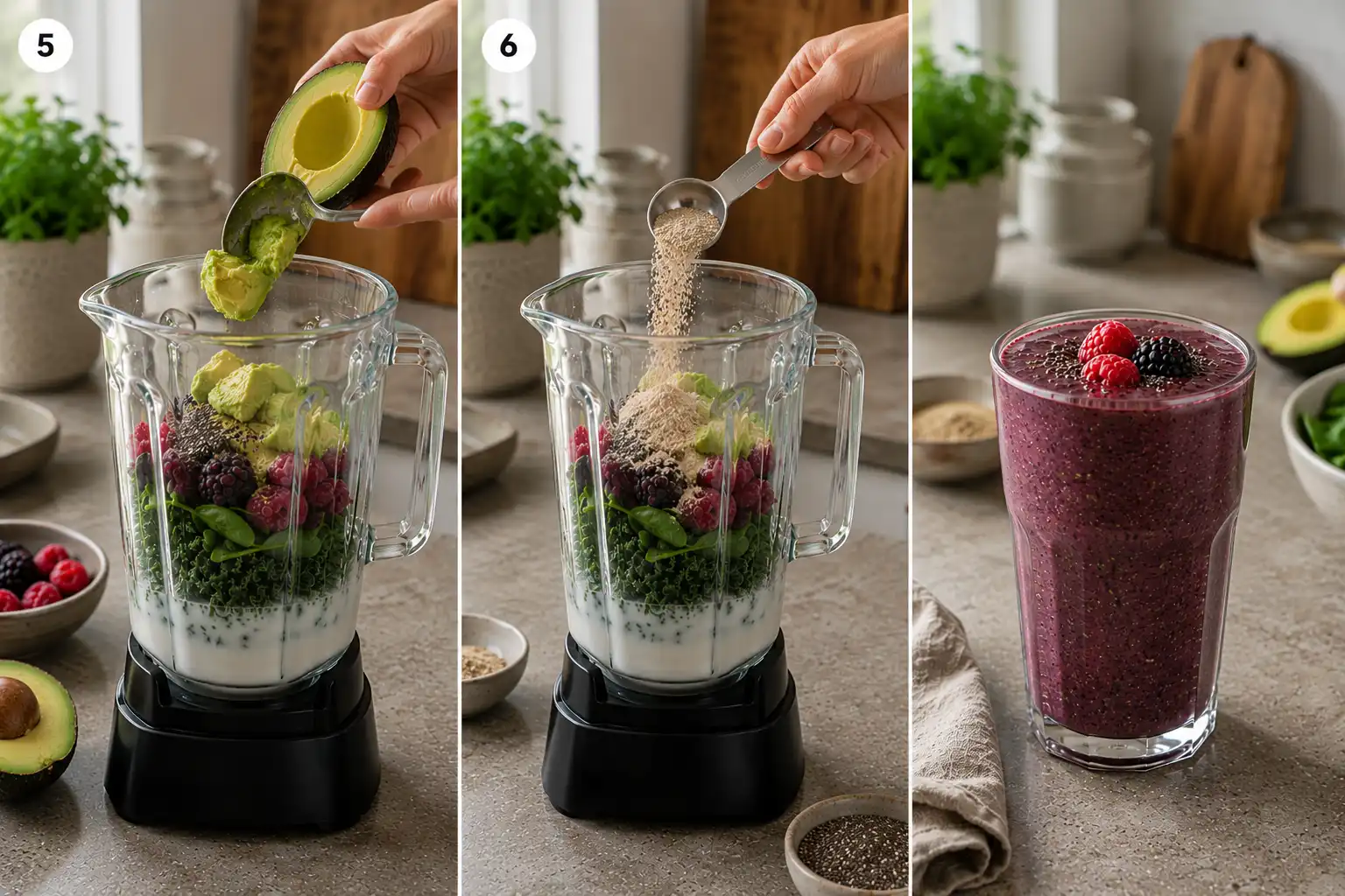 fibermaxxing smoothie recipe final dish
