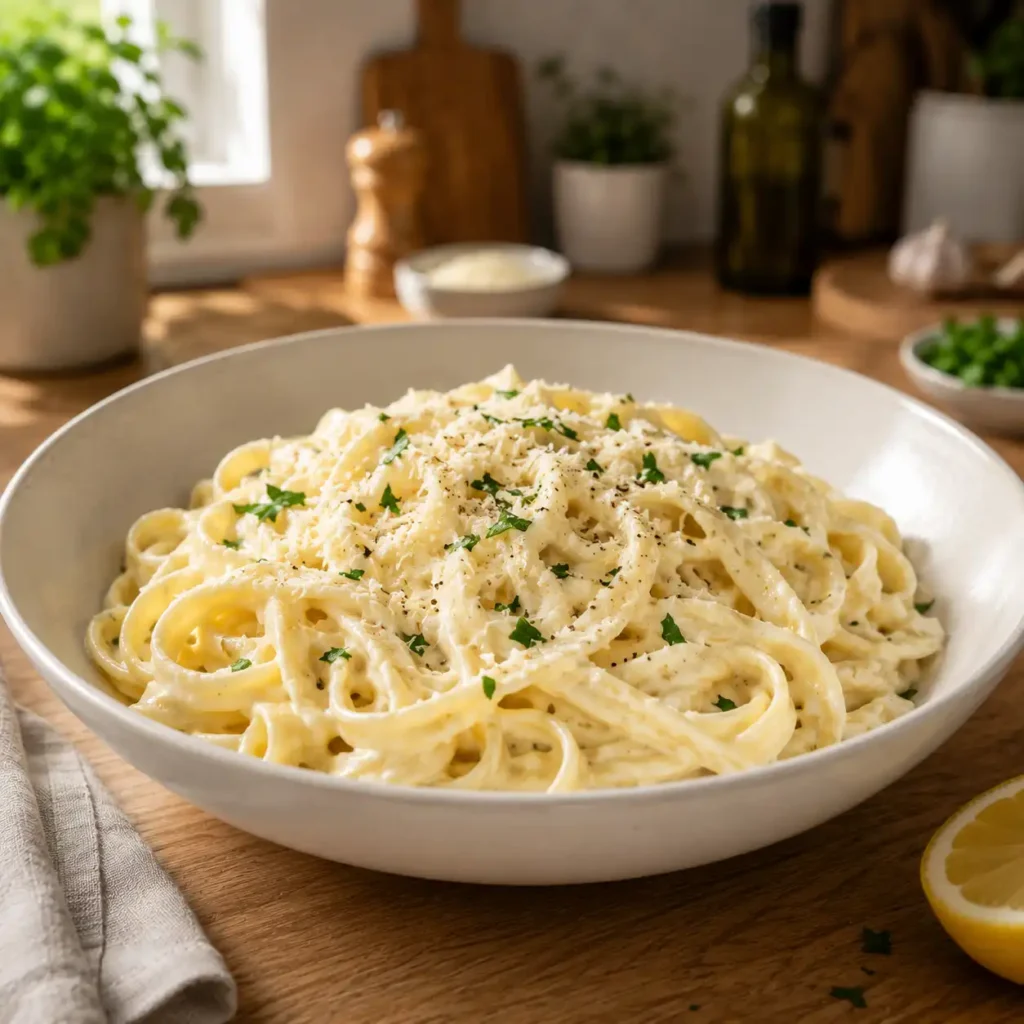 Cottage Cheese Alfredo recipe featured image