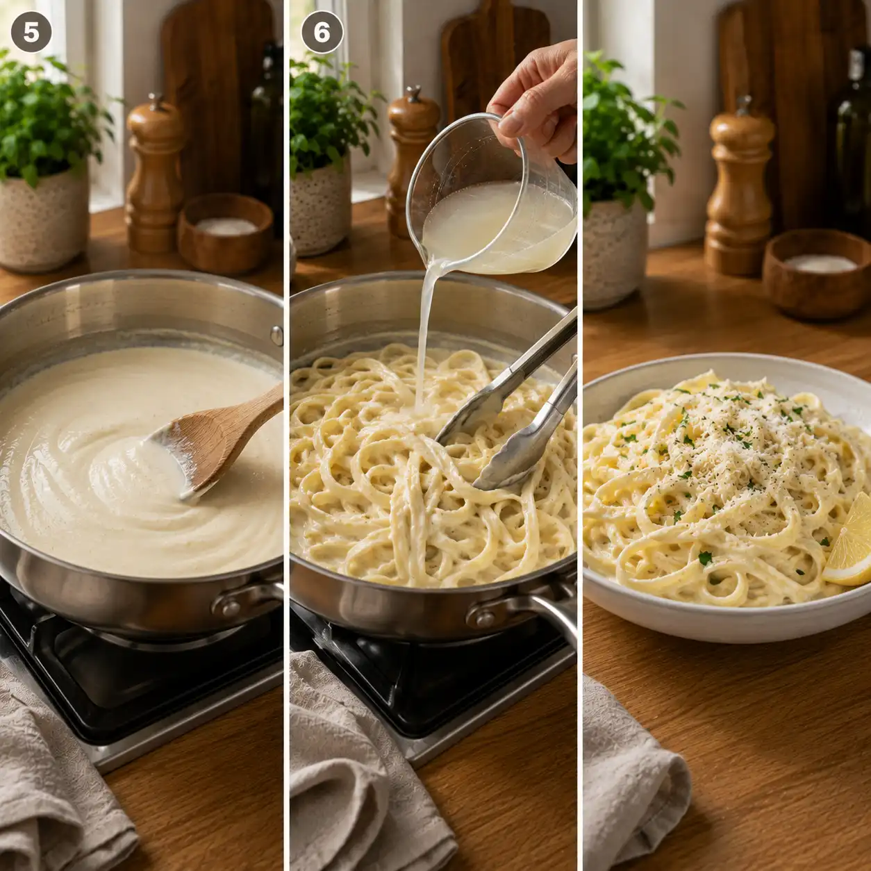 Cottage Cheese Alfredo final dish
