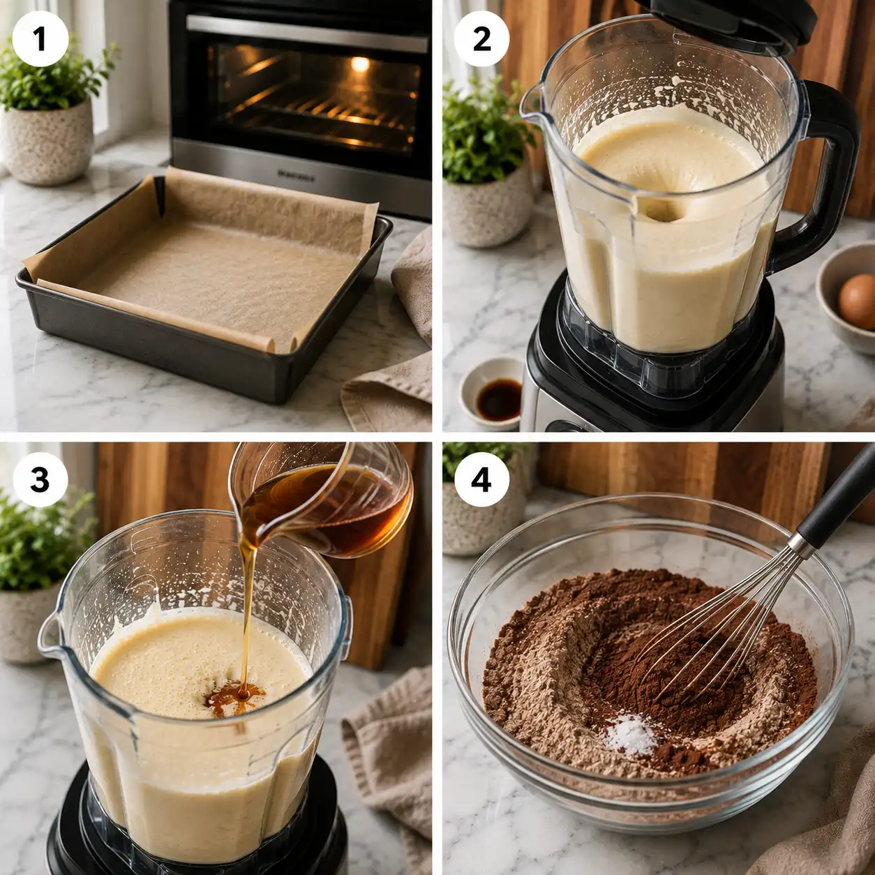Cottage Cheese Brownies preparation
