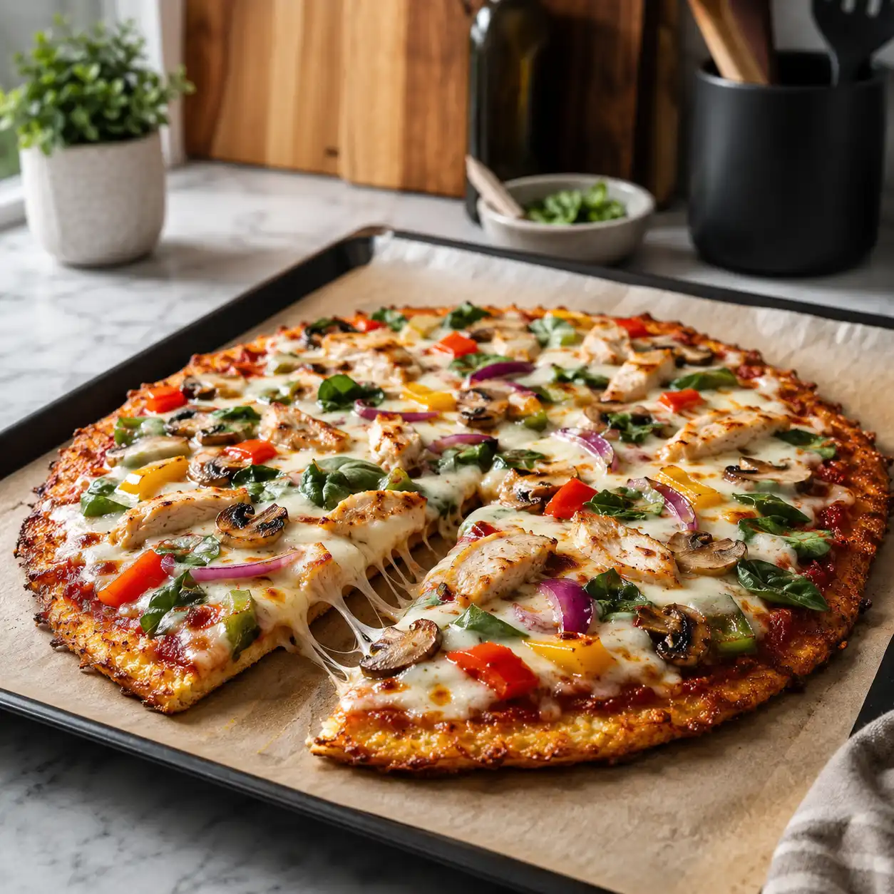 Cottage Cheese Pizza recipe featured image