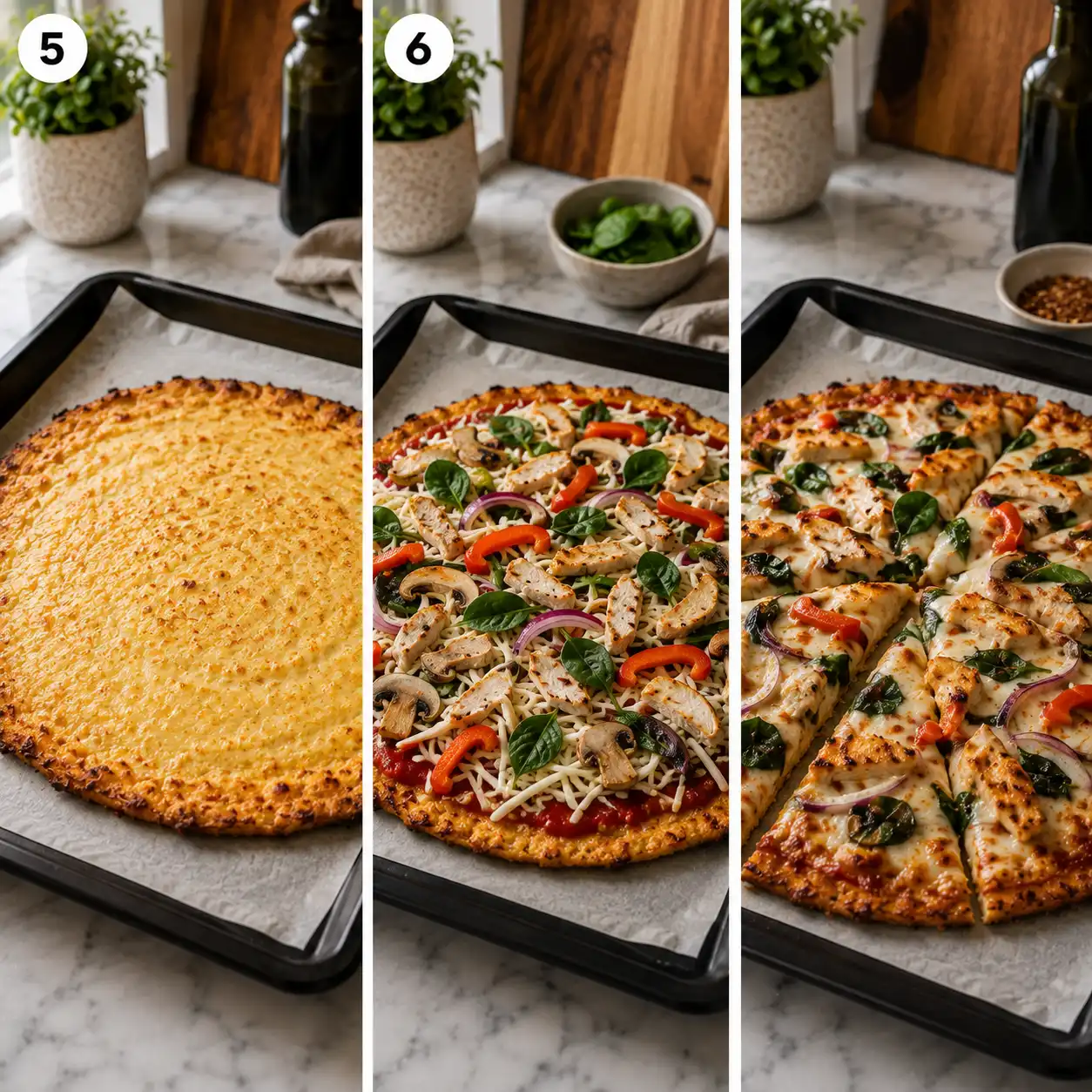 Cottage Cheese Pizza final dish
