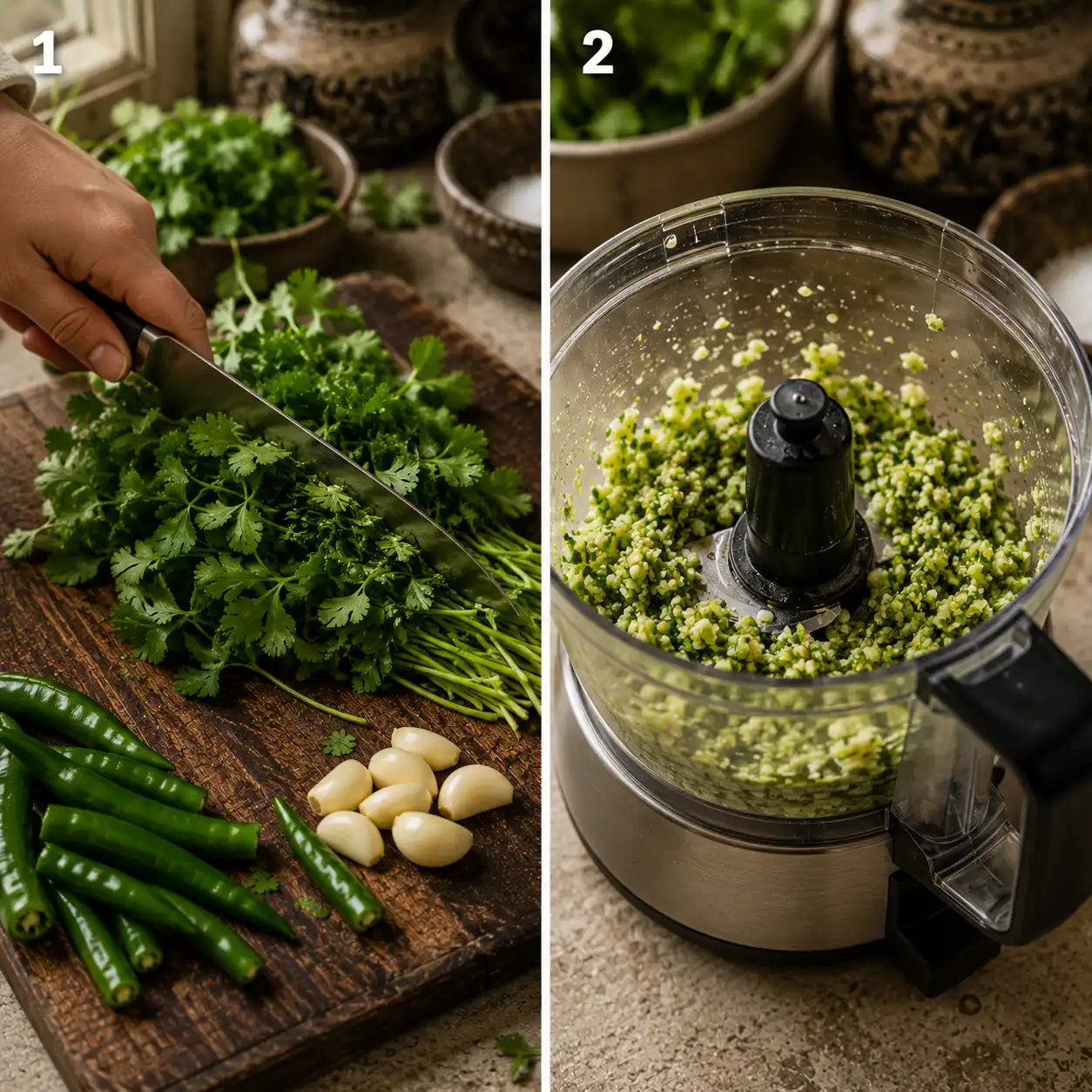 zhoug sauce preparation