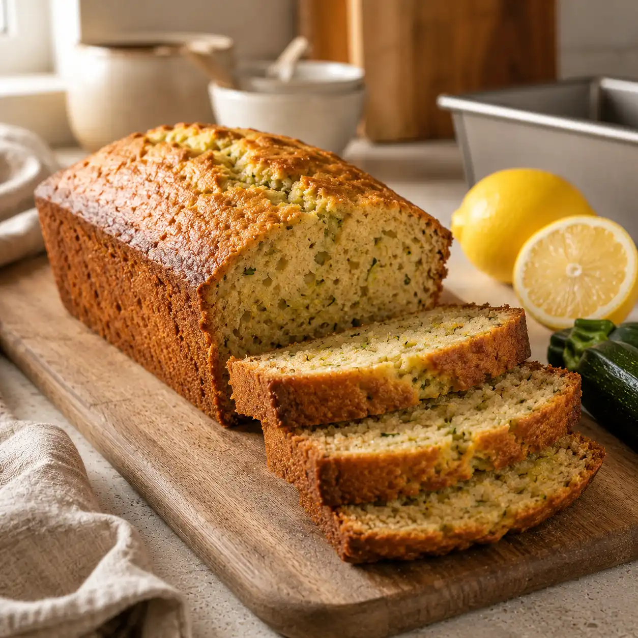 Lemon Zucchini Bread Recipe recipe featured image