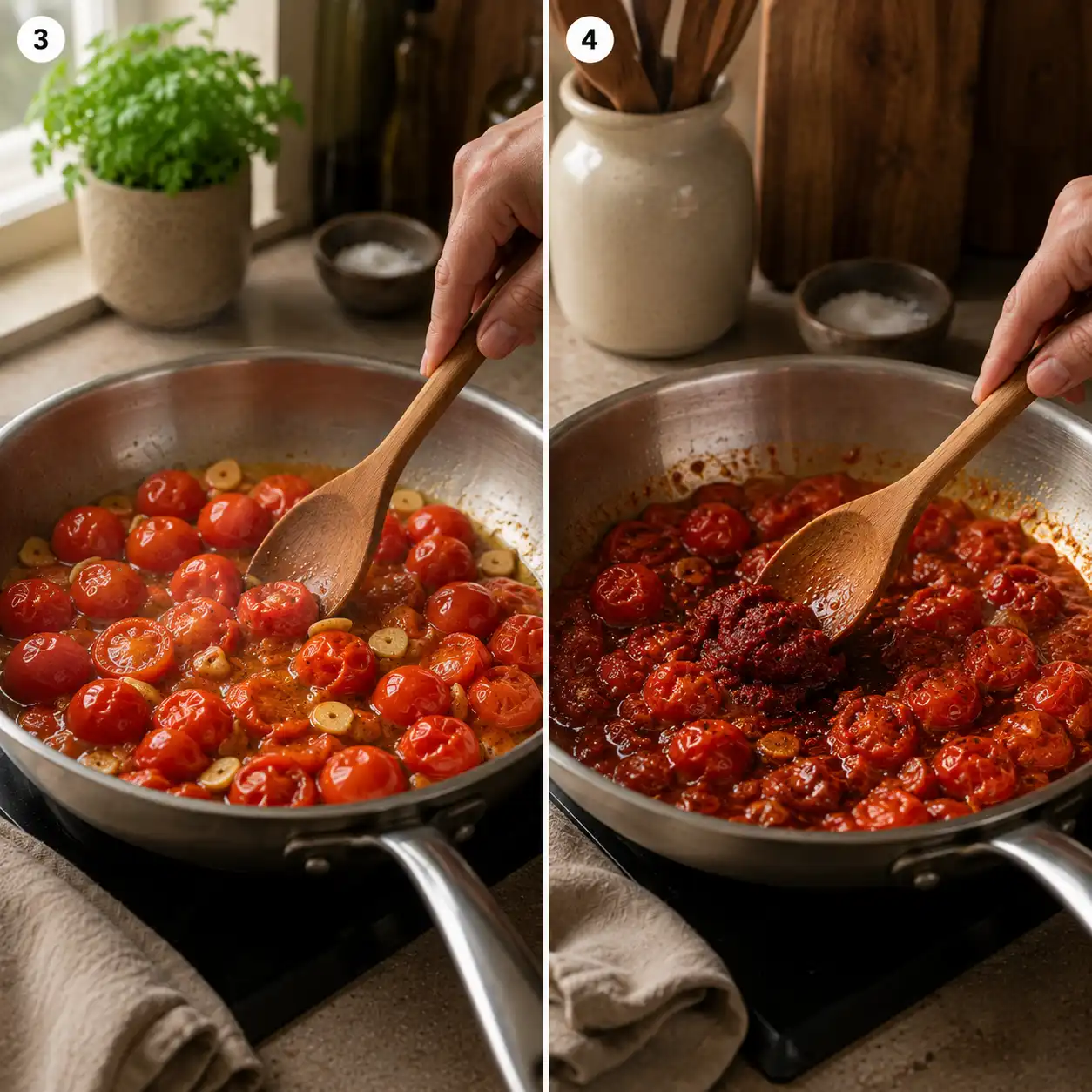 Zena Kamgaing tomato harissa pasta recipe final dish