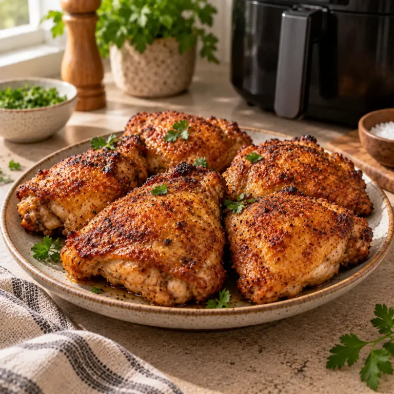 Air Fryer Chicken Thighs recipe featured image