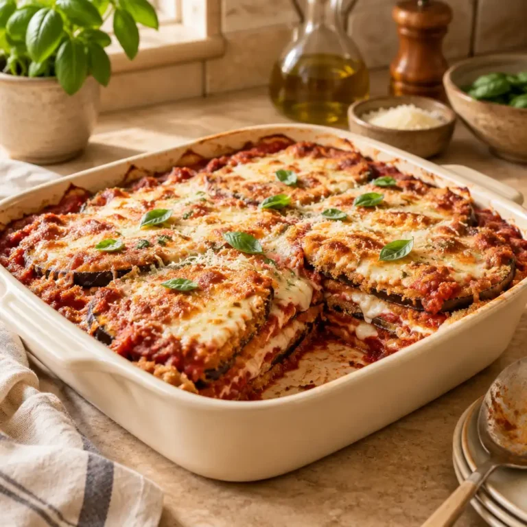 baked eggplant parmesan recipe recipe featured image