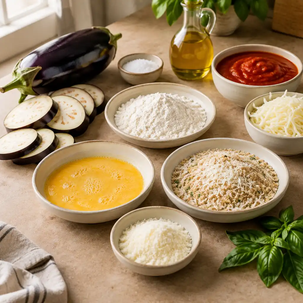 baked eggplant parmesan recipe ingredients