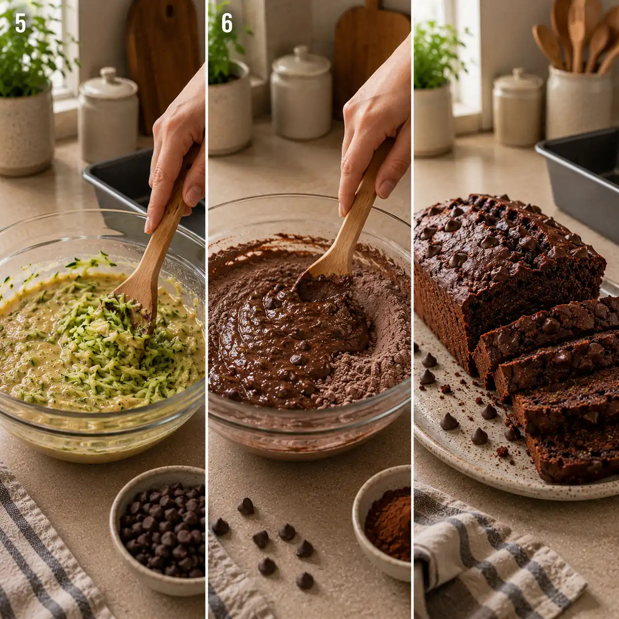 chocolate zucchini bread recipe final dish