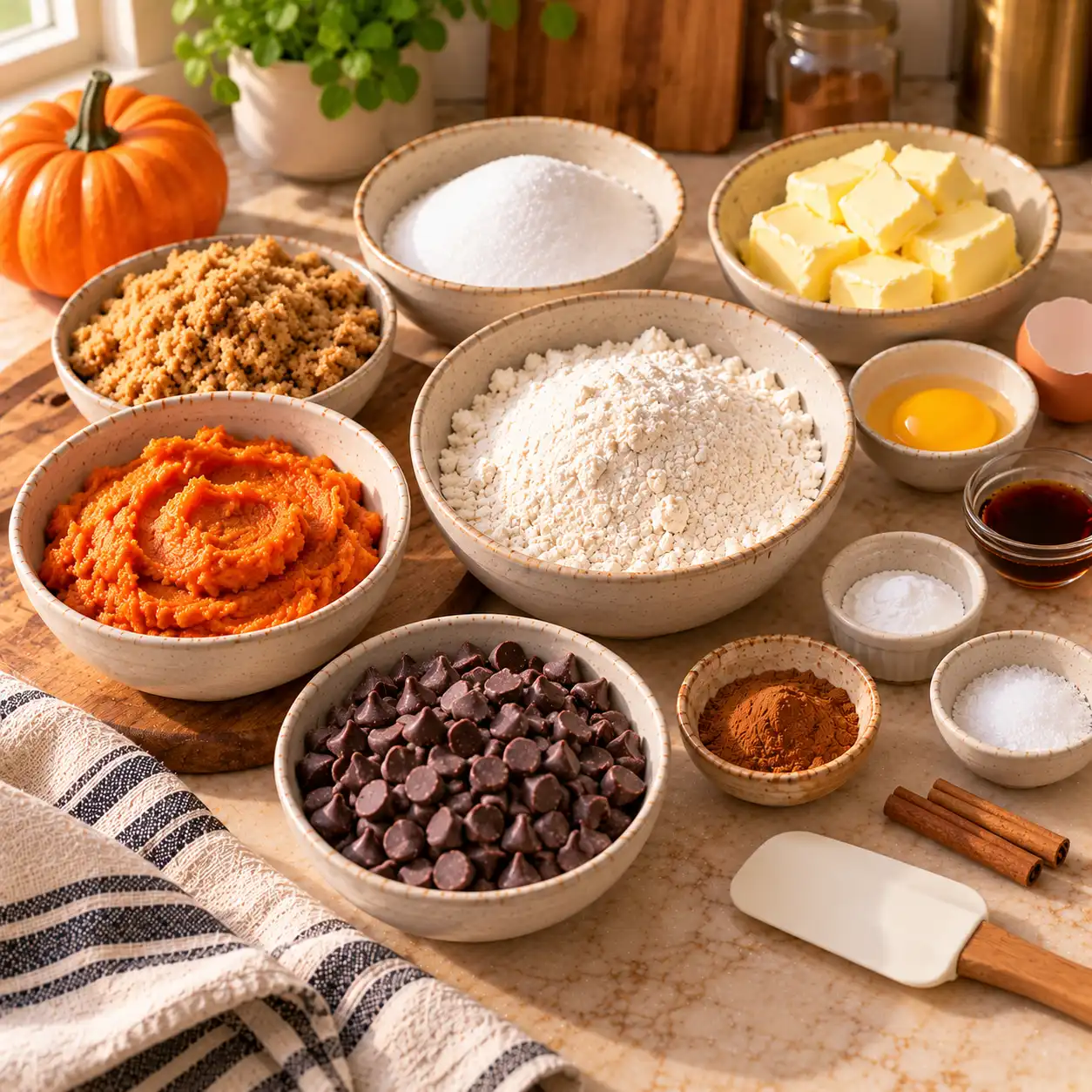 pumpkin chocolate chip cookies ingredients